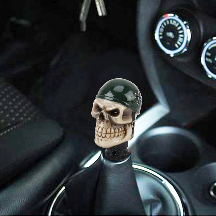 Universal Skull With A Hat Shape Car Gear Shift Knob Modified Car Gear Shift Knob Auto Transmission Shift Lever Knob Resin Gear Knobs by buy2fix