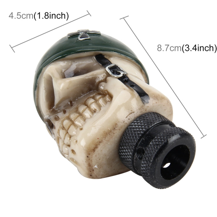 Universal Skull With A Hat Shape Car Gear Shift Knob Modified Car Gear Shift Knob Auto Transmission Shift Lever Knob Resin Gear Knobs by buy2fix