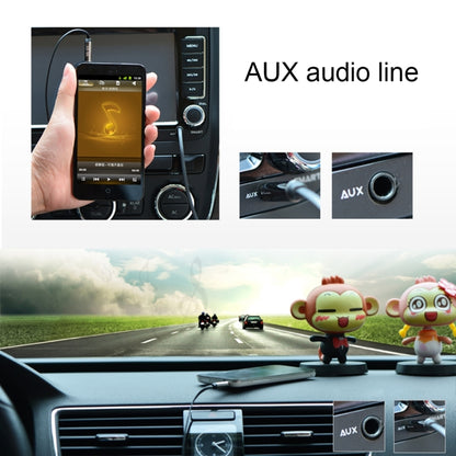 3.5mm Male to USB 2.0 Female Audio Converter Retractable Coiled Cable for Car MP3 Speaker U Disk, Length: 1m(Black) - DIY Cables by buy2fix | Online Shopping UK | buy2fix