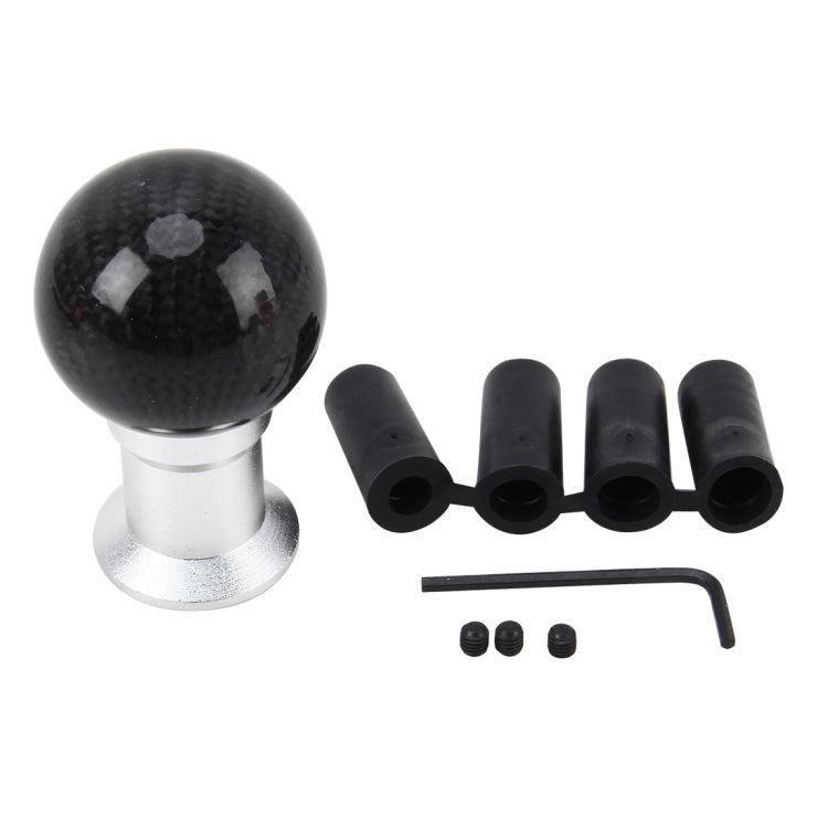 Universal Ball Shape Car Gear Shift Knob Modified Car Gear Shift Knob Auto Transmission Shift Lever Knob Carbon Lead Gear Knobs by buy2fix