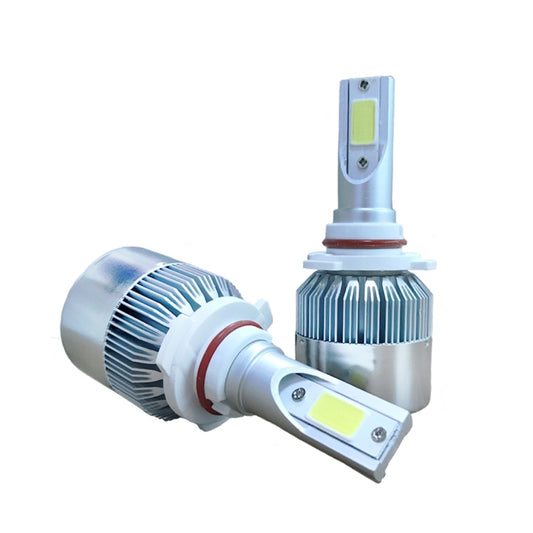 2pcs 9005 18W 1800LM 6000K Waterproof IP68 Car Auto LED Headlight with 2 COB LED Lamps, DC 9-36V(White Light) - LED Headlamps by buy2fix | Online Shopping UK | buy2fix