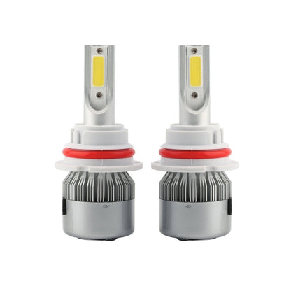 2pcs 9007 18W 1800LM 6000K Waterproof IP68 Car Auto LED Headlight with 2 COB LED Lamps, DC 9-36V(White Light) - LED Headlamps by buy2fix | Online Shopping UK | buy2fix