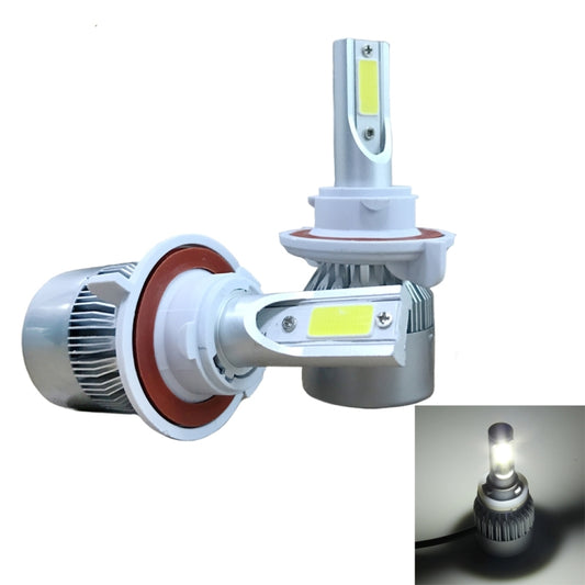 2pcs H13 18W 1800LM 6000K Waterproof IP68 Car Auto LED Headlight with 2 COB LED Lamps, DC 9-36V(White Light) - LED Headlamps by buy2fix | Online Shopping UK | buy2fix