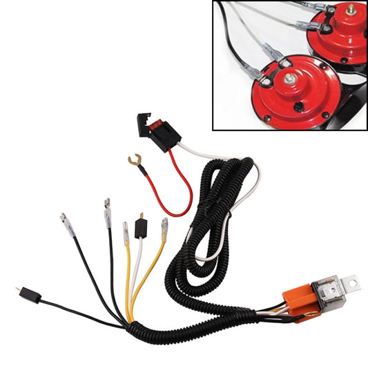 12V Horn Wiring Harness Relay Kit for Car Truck Grille Mount Blast Tone Horns - DIY Cables by buy2fix | Online Shopping UK | buy2fix