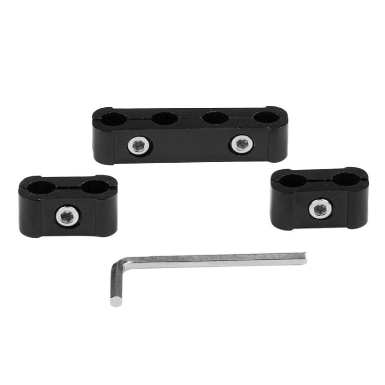 3 PCS Aluminum Engine Spark Plug Wire Separator Divider Organizer Clamp Kit (Black) by buy2fix