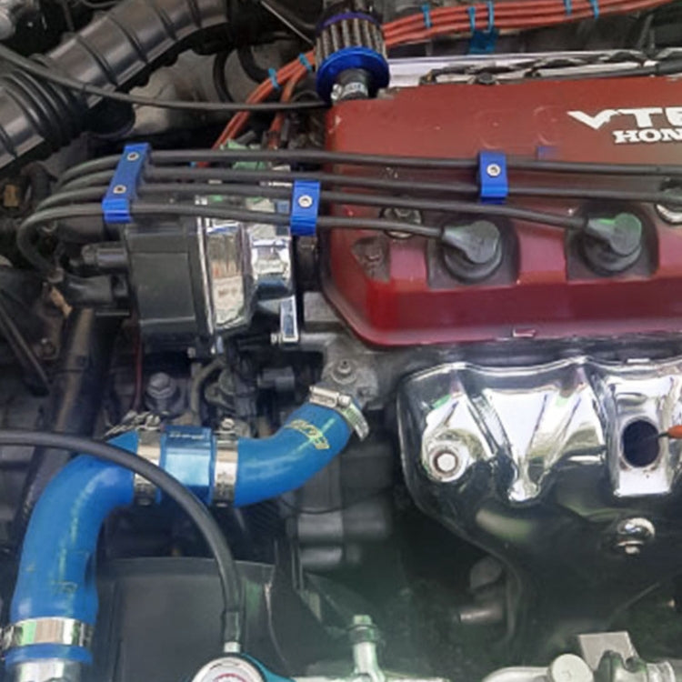 3 PCS Aluminum Engine Spark Plug Wire Separator Divider Organizer Clamp Kit (Black) by buy2fix