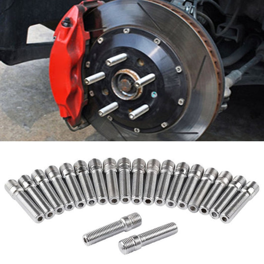 20 PCS 5cm Universal Car Modification Extended Wheels Stud Conversion M12x1.5 to M12x1.5 Screw Adapter LN032 LN033 LN044 - Nuts & Bolts by buy2fix | Online Shopping UK | buy2fix