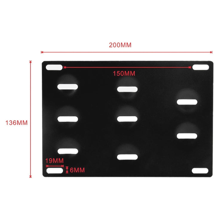 Car Front Bumper Tow Hook License Plate Mounting Bracket Holder for Audi A4 - License Plate Covers & Frames by buy2fix | Online Shopping UK | buy2fix