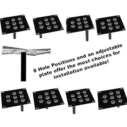 Car Front Bumper Tow Hook License Plate Mounting Bracket Holder for Mazda / Lexus by buy2fix