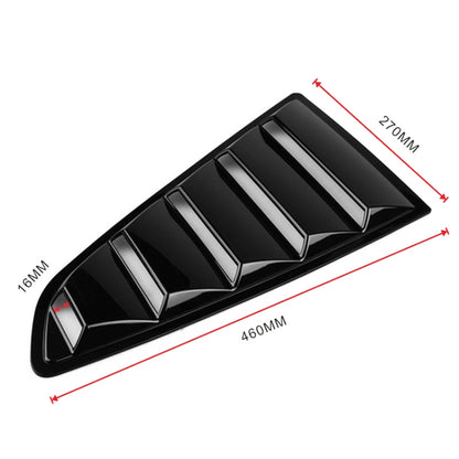 2 PCS Carbon Fiber Painted Panel Side Window Louver Cover Cooling Panel Trim Set for Ford Mustang 2015-2018 by buy2fix