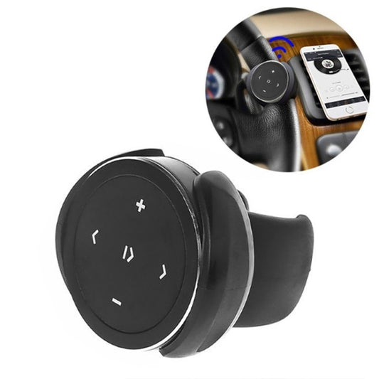 Car Wireless Bluetooth Controller Mobile Phone Multimedia Multi-functional Steering Wheel Remote Controller with Holder (Black) - Bluetooth Car Kits by buy2fix | Online Shopping UK | buy2fix