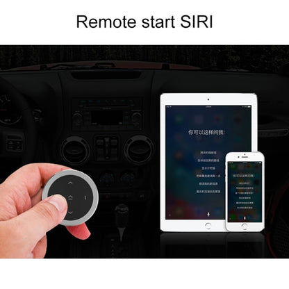 Car Wireless Bluetooth Controller Mobile Phone Multimedia Multi-functional Steering Wheel Remote Controller with Holder (Silver) - Bluetooth Car Kits by buy2fix | Online Shopping UK | buy2fix
