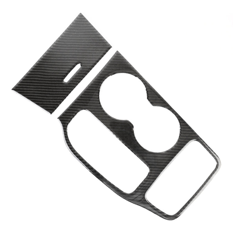 2 PCS Car Water Cup Panel Carbon Fiber Decorative Sticker for Jeep Grand Cherokee 2014-2015 by buy2fix