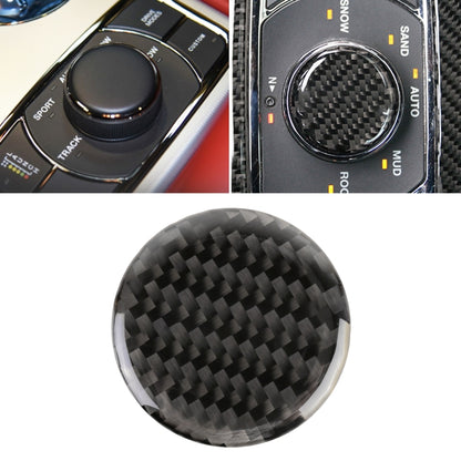 Car Water Cup Rotate Button Panel Carbon Fiber Decorative Sticker for Jeep Grand Cherokee 2014-2018 by buy2fix