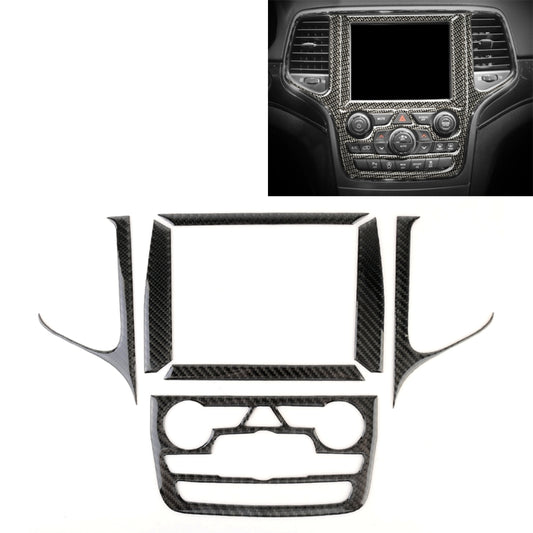 Car Central Control Navigation Carbon Fiber Decorative Sticker for Jeep Grand Cherokee 2011-2017 by buy2fix