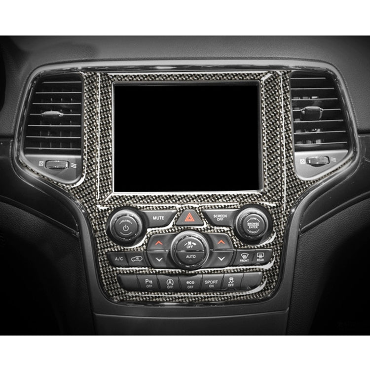 Car Central Control Navigation Carbon Fiber Decorative Sticker for Jeep Grand Cherokee 2011-2017 by buy2fix