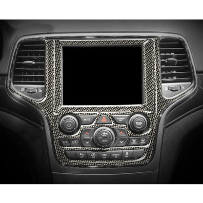 Car Central Control Navigation Carbon Fiber Decorative Sticker for Jeep Grand Cherokee 2011-2017 by buy2fix