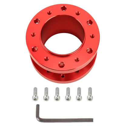 Car Steering Wheel Quick Release Base Heightening Pad (Red) by buy2fix