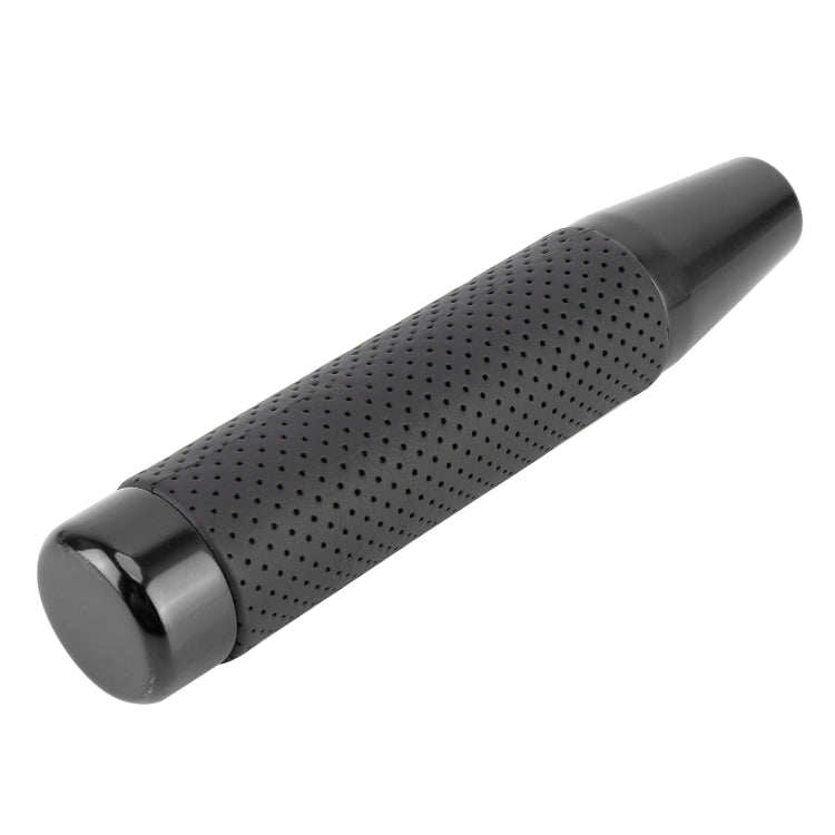 Metal Leather Long Column Car Shift Knob, Size: 18x3.3cm (Black) by buy2fix