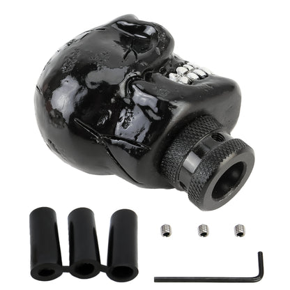 Universal Skull Head Shape Manual or Automatic Gear Shift Knob, Size: 8.7x5.5cm (Black) by buy2fix