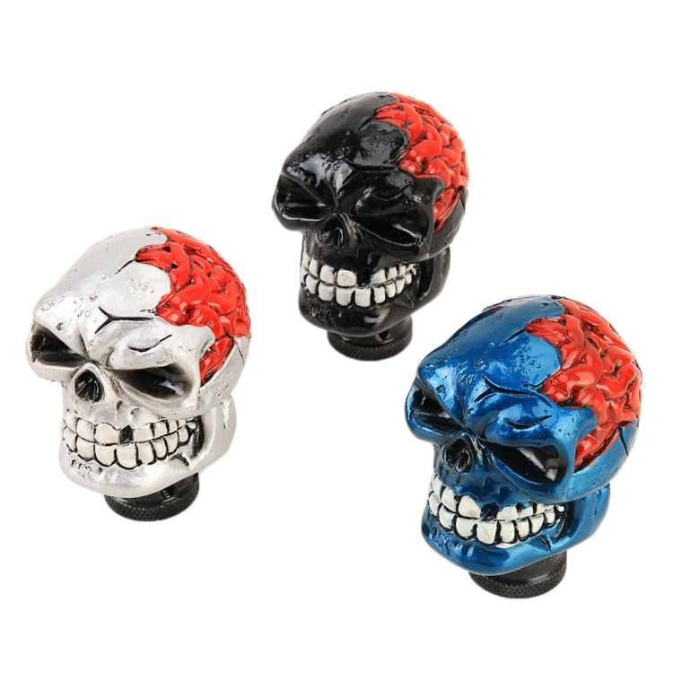 Universal Skull Head Shape Manual or Automatic Gear Shift Knob, Size: 8.7x5.5cm (Black) by buy2fix