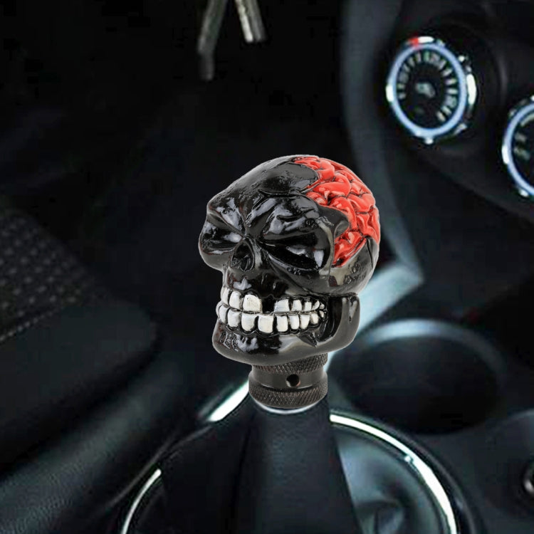 Universal Skull Head Shape Manual or Automatic Gear Shift Knob, Size: 8.7x5.5cm (Black) by buy2fix