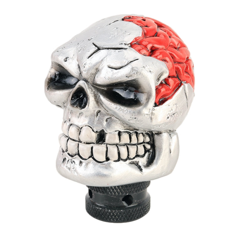 Universal Skull Head Shape Manual or Automatic Gear Shift Knob, Size: 8.7x5.5cm (Silver) by buy2fix