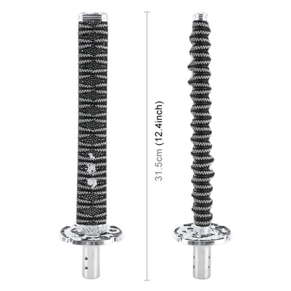 Universal Samurai Shape Manual or Automatic Gear Shift Knob, Length: 31.5cm (Silver) by buy2fix