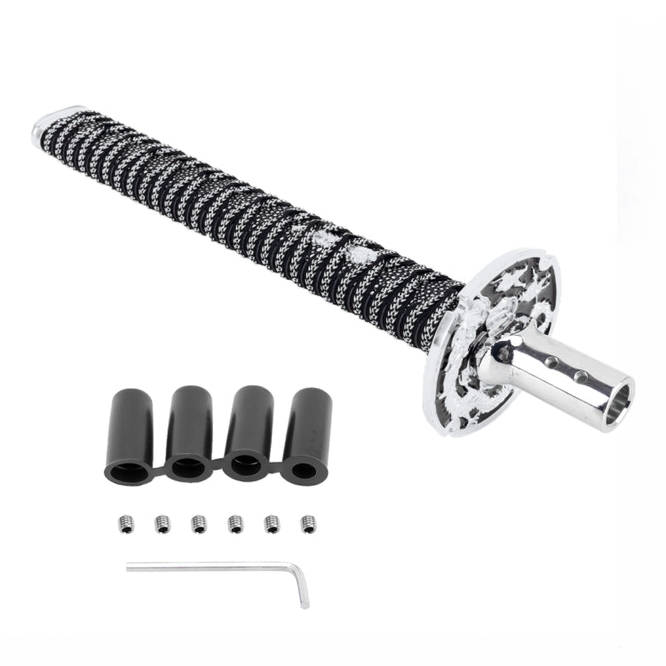 Universal Samurai Shape Manual or Automatic Gear Shift Knob, Length: 31.5cm (Silver) by buy2fix