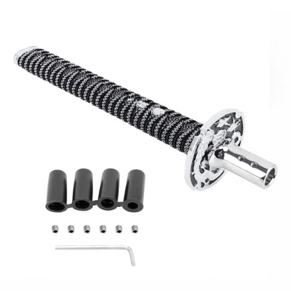 Universal Samurai Shape Manual or Automatic Gear Shift Knob, Length: 31.5cm (Silver) by buy2fix