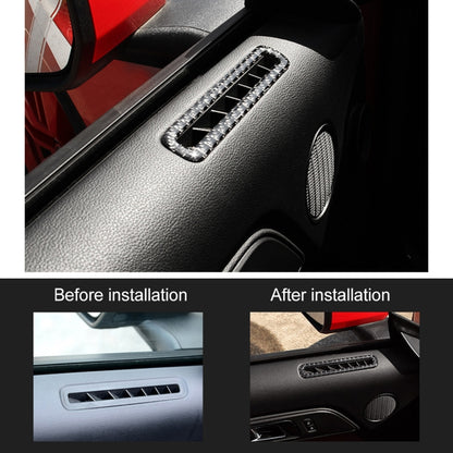 2 PCS Car Door Outlet Decorative Sticker Air Vent Moulding Trim Decorative Strip for Ford Mustang 2015-2020 by buy2fix
