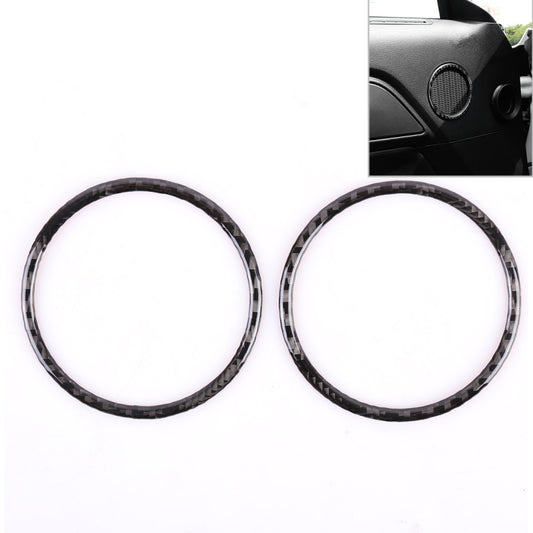 2 PCS Car Door Horn Trim Ring Decorative Sticker for Ford Mustang by buy2fix