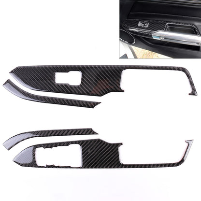 4 PCS Car Door Lift Window Regulator Button Decorative Sticker for Ford Mustang 2015-2020 - Car Interior Mouldings by buy2fix | Online Shopping UK | buy2fix