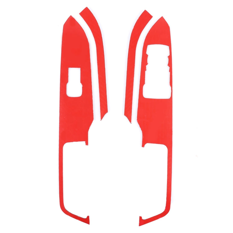 4 PCS Car Door Lift Window Regulator Button Decorative Sticker for Ford Mustang 2015-2020 - Car Interior Mouldings by buy2fix | Online Shopping UK | buy2fix