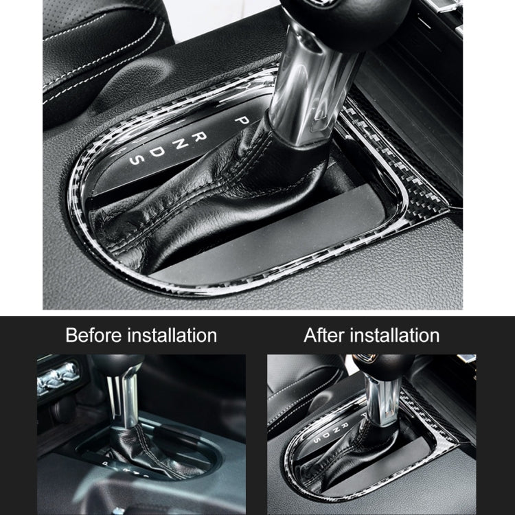 2 PCS Car Gear Shift Outer Ring Decorative Sticker for Ford Mustang 2015-2020 by buy2fix