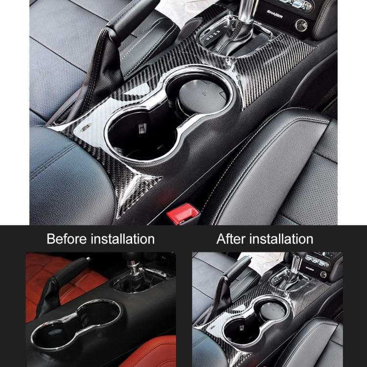 Car Gear Panel Water Cup Decorative Sticker for Ford Mustang 2015-2020 by buy2fix