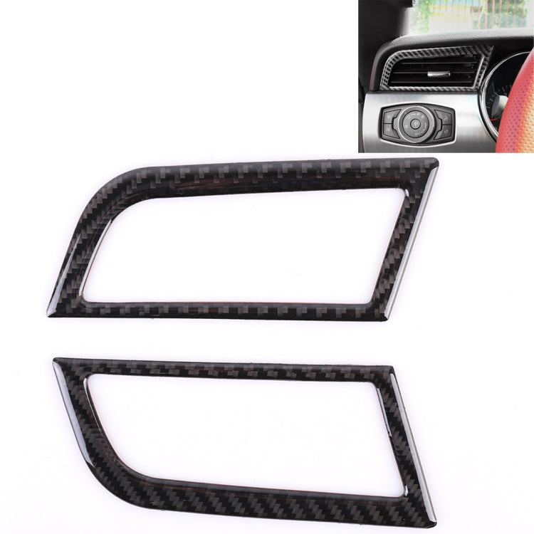 2 PCS Car Instrument Console Side Vent Decorative Sticker for Ford Mustang 2015-2020 by buy2fix