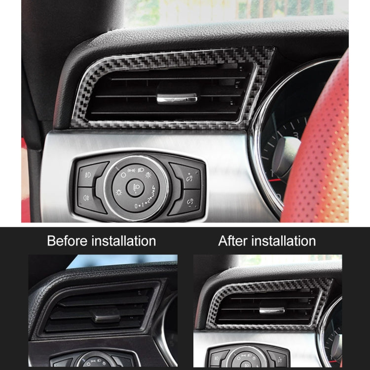 2 PCS Car Instrument Console Side Vent Decorative Sticker for Ford Mustang 2015-2020 by buy2fix