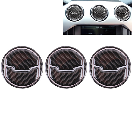 9 PCS Central Air Vents Cover Decorative Sticker Air Outlet Trim Ring for Ford Mustang 2015-2020 by buy2fix