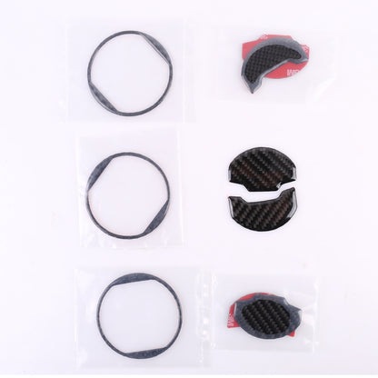 9 PCS Central Air Vents Cover Decorative Sticker Air Outlet Trim Ring for Ford Mustang 2015-2020 by buy2fix