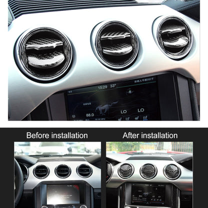 9 PCS Central Air Vents Cover Decorative Sticker Air Outlet Trim Ring for Ford Mustang 2015-2020 by buy2fix