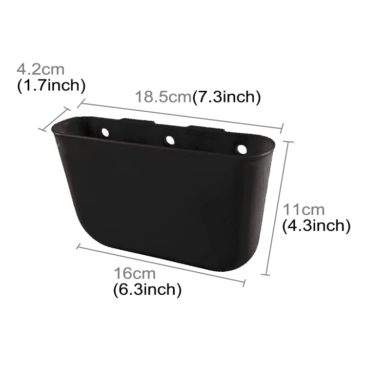 Car Cup Holder Garbage Can Portable Vehicle Trash Can Bin Rubbish Bin Organizer Car-mounted Trash Car Storage Box(Black) by buy2fix