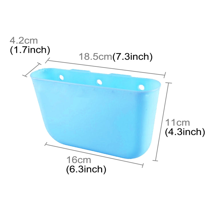 Car Cup Holder Garbage Can Portable Vehicle Trash Can Bin Rubbish Bin Organizer Car-mounted Trash Car Storage Box(Blue) by buy2fix
