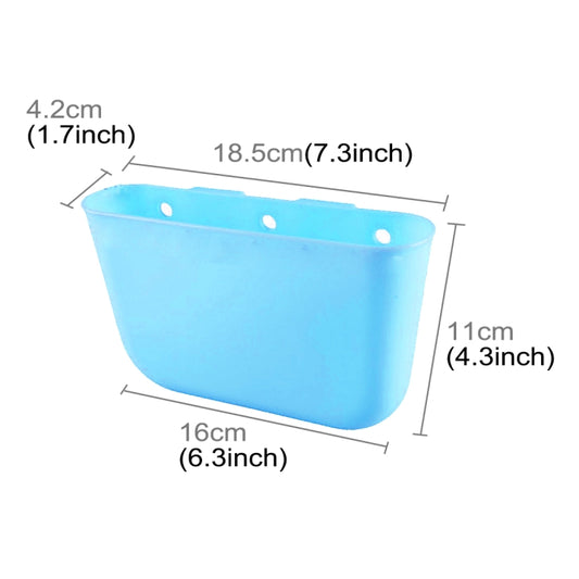 Car Cup Holder Garbage Can Portable Vehicle Trash Can Bin Rubbish Bin Organizer Car-mounted Trash Car Storage Box(Blue) by buy2fix