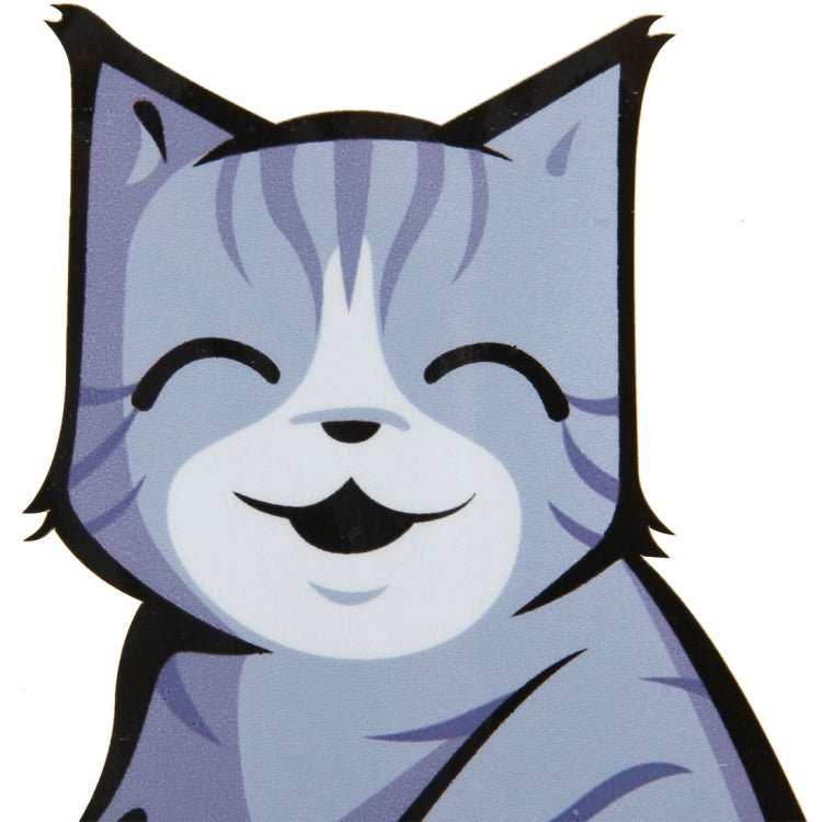 Vehicle Car Rear Windshield Window Wiper Reflective Self-Adhesive Smiling Cat Moving Tail Vinyl Decal Sticker by buy2fix