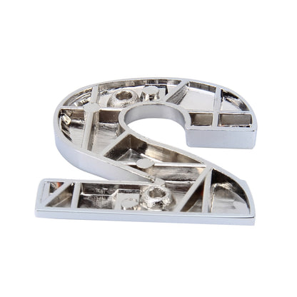 Car Vehicle Badge Emblem 3D Number Two Self-adhesive Sticker Decal, Size: 3.6*4.5*0.5cm by buy2fix