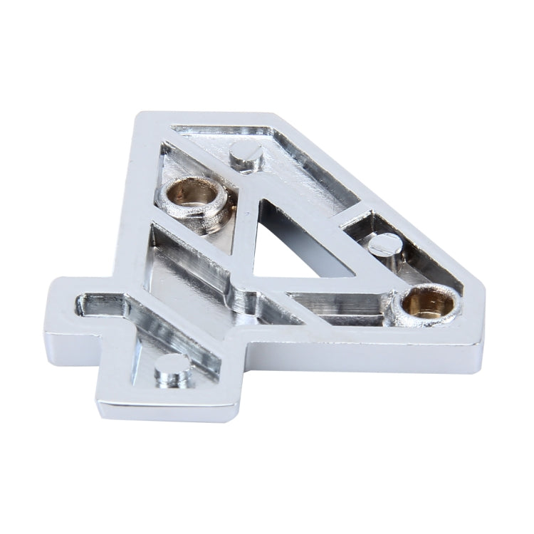 Car Vehicle Badge Emblem 3D Number Four Self-adhesive Sticker Decal, Size: 3.6*4.5*0.5cm by buy2fix