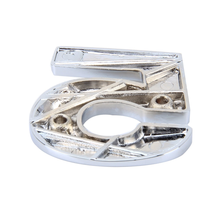 Car Vehicle Badge Emblem 3D Number Five Self-adhesive Sticker Decal, Size: 3.6*4.5*0.5cm by buy2fix