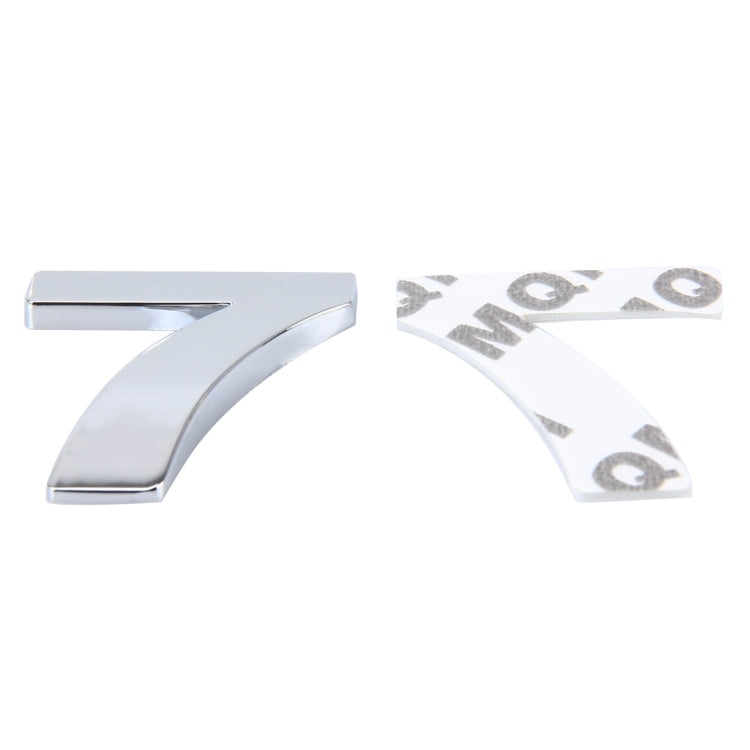 Car Vehicle Badge Emblem 3D Number Seven Self-adhesive Sticker Decal, Size: 3.6*4.5*0.5cm by buy2fix