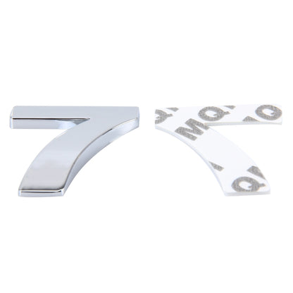 Car Vehicle Badge Emblem 3D Number Seven Self-adhesive Sticker Decal, Size: 3.6*4.5*0.5cm by buy2fix